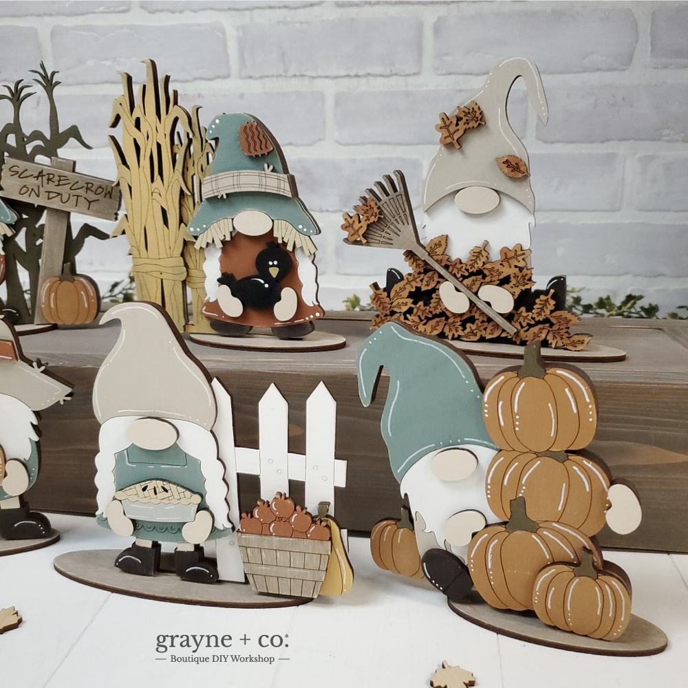 Mini Fall Gnomes DIY Kit