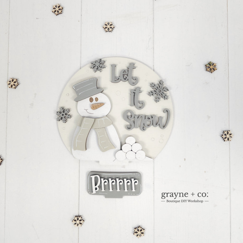 INTERCHANGEABLE Snow Globe DIY Kit - Winter Theme