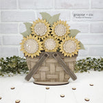 INTERCHANGEABLE Basket DIY Kit - Sunflower Theme