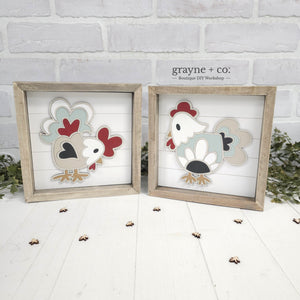 Farmhouse Sign Bundle DIY Kit (Cows or Chickens)