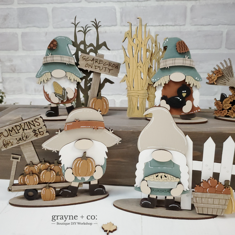 
                
                    Load image into Gallery viewer, Mini Fall Gnomes DIY Kit
                
            