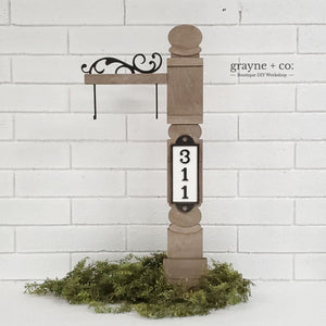 Interchangeable Porch Post DIY Kit - HOME FOR THE HOLIDAYS