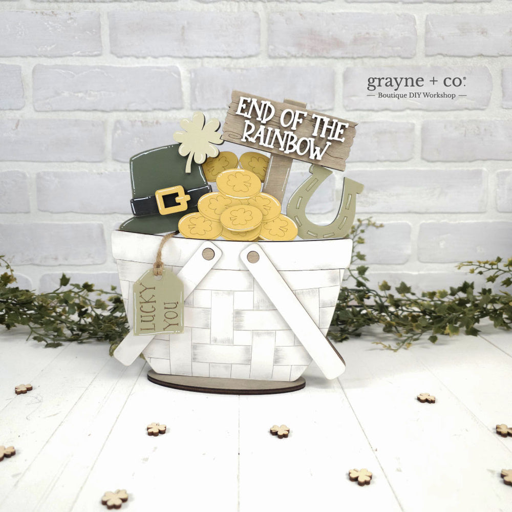 
                
                    Load image into Gallery viewer, INTERCHANGEABLE Basket DIY Kit - St Patrick&amp;#39;s Day Theme
                
            