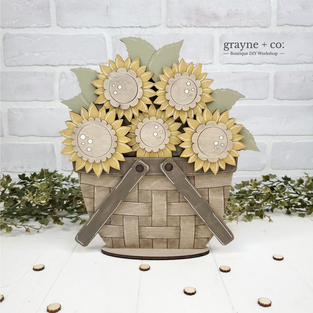 INTERCHANGEABLE Basket DIY Kit - Sunflower Theme