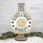 Sunflower Market Round Sign DIY Kit
