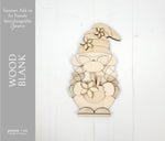 Summer ADD ON/INTERCHANGEABLE Female Gnome - Wood Blank Kit
