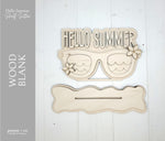 Hello Summer Shelf Sitter - Wood Blank Kit