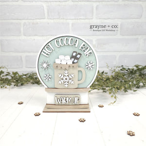 
                
                    Load image into Gallery viewer, INTERCHANGEABLE Snow Globe DIY Kit - Hot Cocoa Theme
                
            