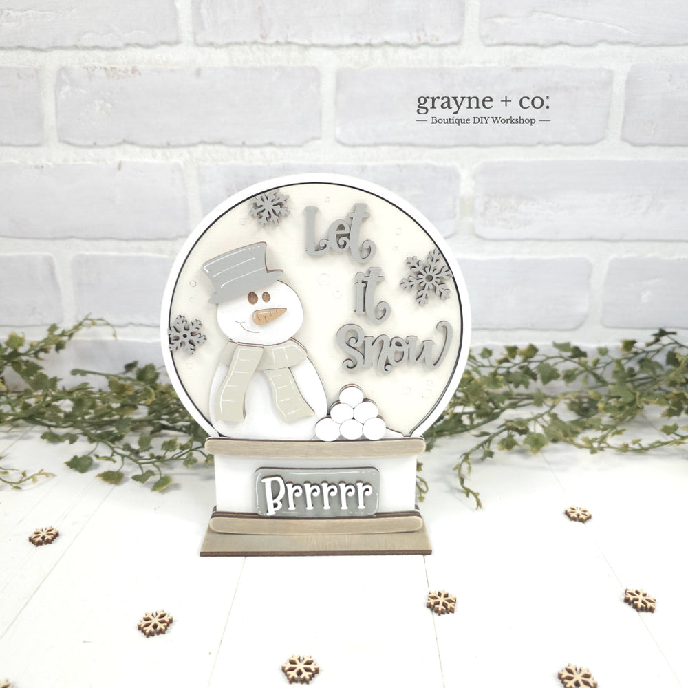 
                
                    Load image into Gallery viewer, INTERCHANGEABLE Snow Globe DIY Kit - Winter Theme
                
            