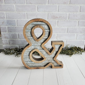 Copy of Copy of Galvanized Metal Letter Wall Décor - &