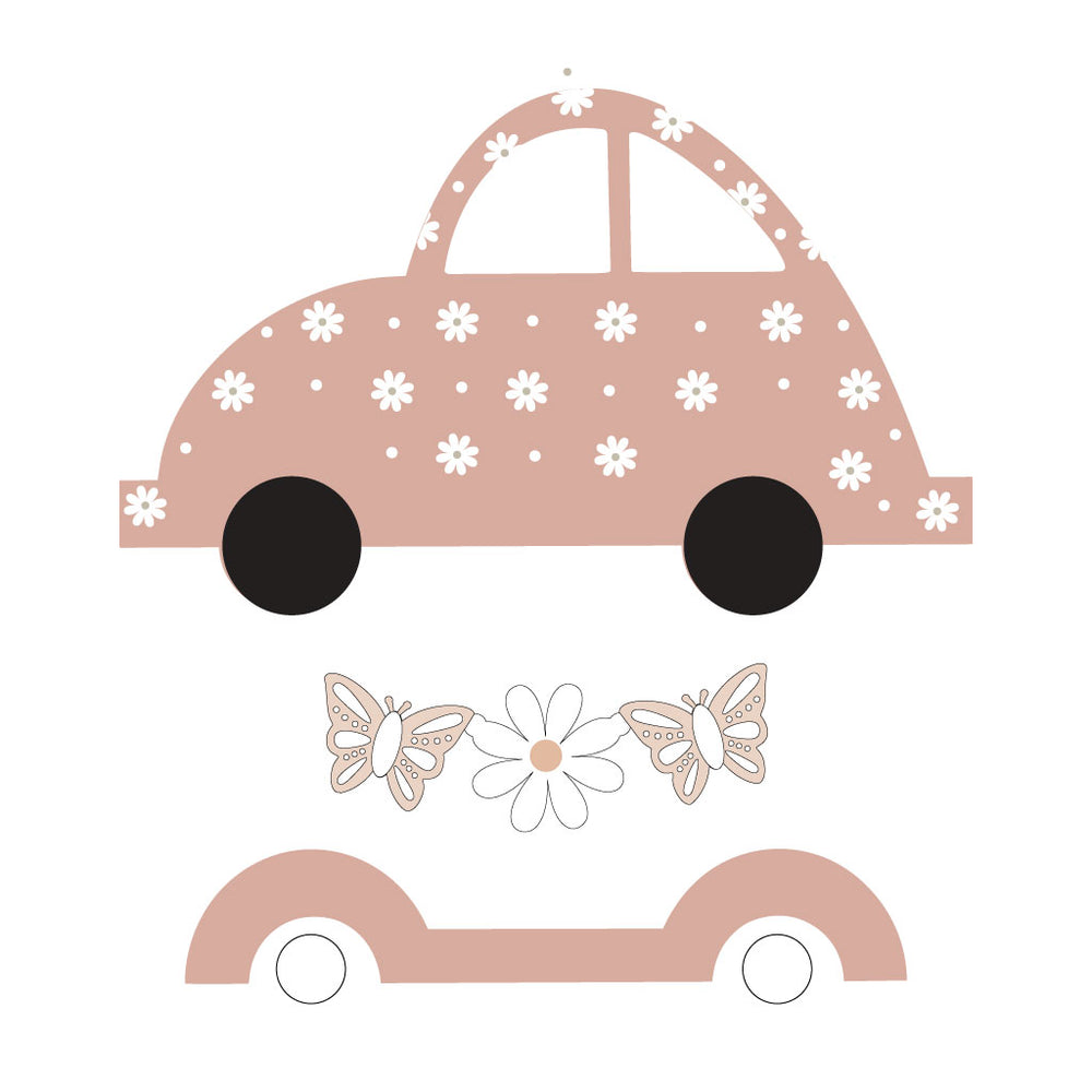 INTERCHANGEABLE VW Bug DIY Kit - Spring Theme