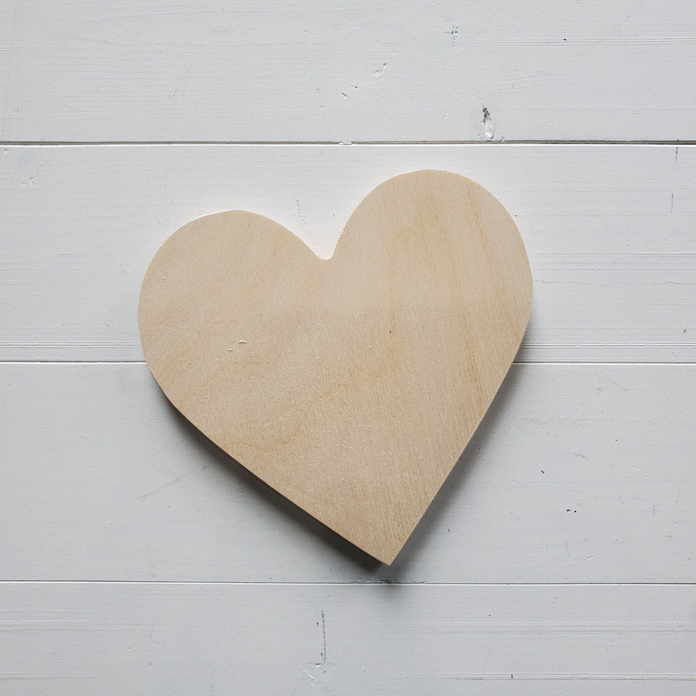 
                
                    Load image into Gallery viewer, grayne + co. 6 inch wooden heart
                
            