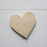 grayne + co. 6 inch wooden heart