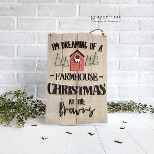 grayne + co. Farmhouse Christmas Sign DIY Kit