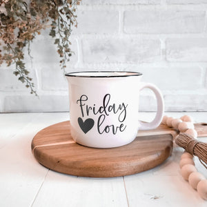 grayne + co. Friday Love Campfire Coffee Mug