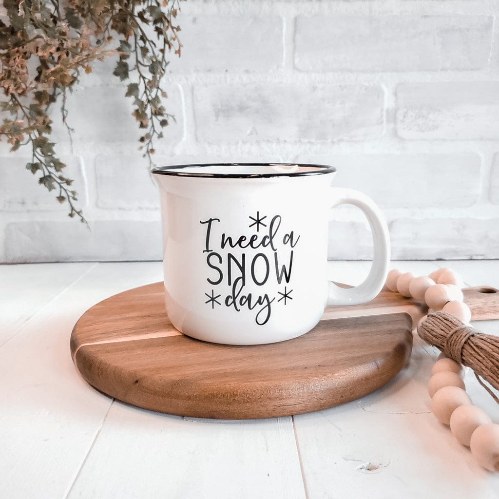 grayne + co. I Need a Snow Day Campfire Coffee Mug