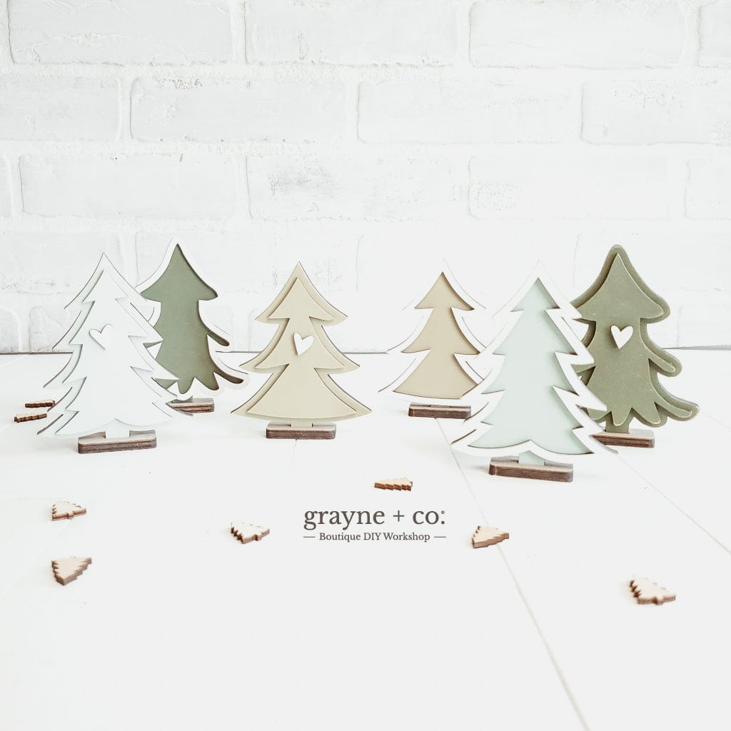 Grayne & Co. Kits 3D Mini Rustic Trees DIY Kit