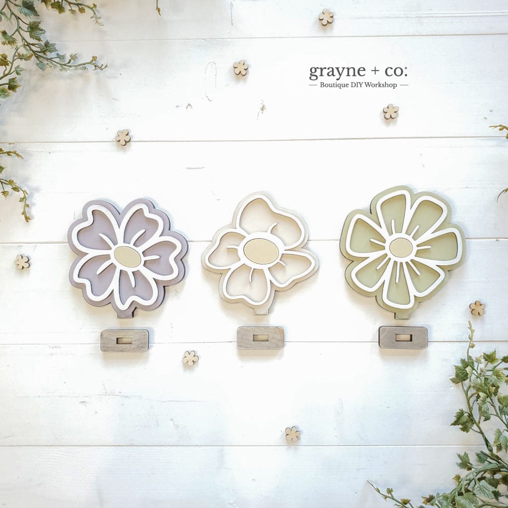 Grayne & Co. Kits 3D Mini Spring Flowers DIY Kit