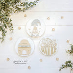 Grayne & Co. Kits BEE THEMED Interchangeable Shiplap Signs for DIY Kit