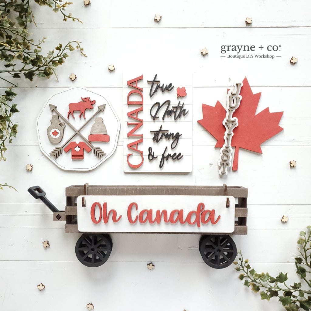 Grayne & Co. Kits CANADA DAY Interchangeable Wagon DIY Kit