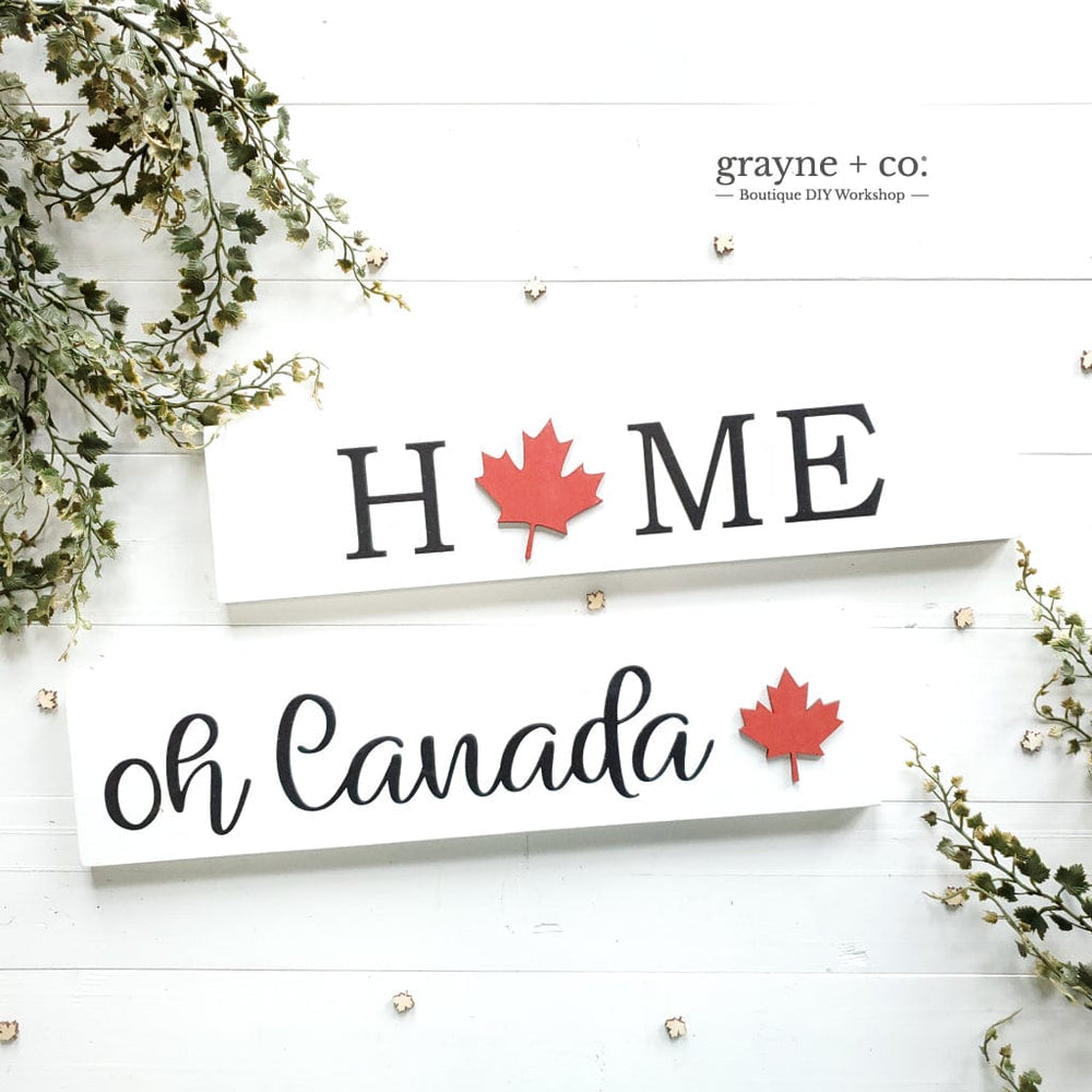 
                
                    Load image into Gallery viewer, Grayne &amp;amp; Co. Kits CANADA DAY Mini Signs DIY Kit
                
            