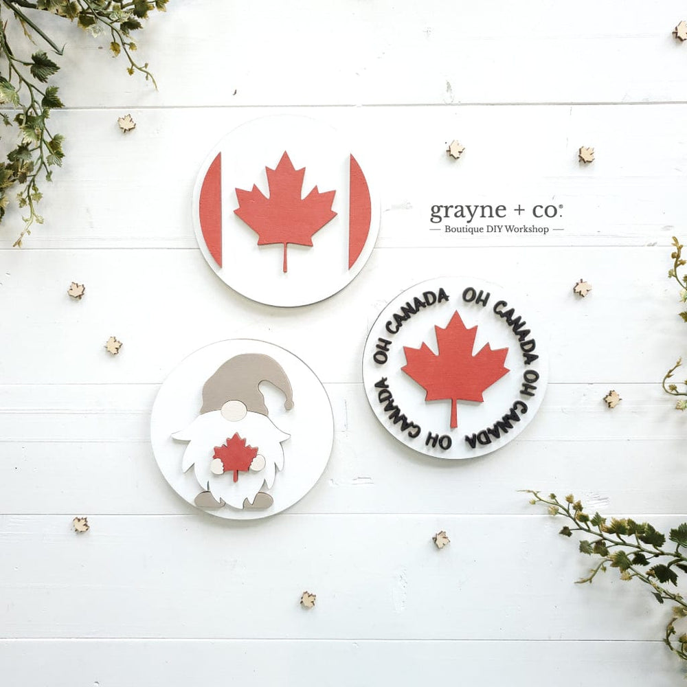 
                
                    Load image into Gallery viewer, Grayne &amp;amp; Co. Kits CANADA DAY THEMED Interchangeable Shiplap Signs for DIY Kit
                
            