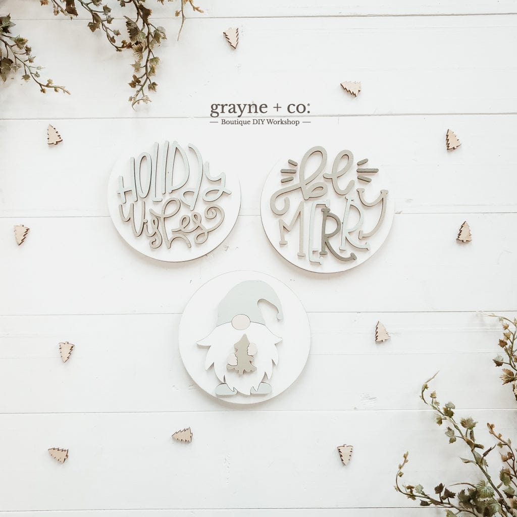 Grayne & Co. Kits CHRISTMAS THEMED Interchangeable Shiplap Signs for DIY Kit