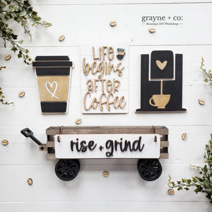 Grayne & Co. Kits COFFEE Interchangeable Wagon DIY Kit