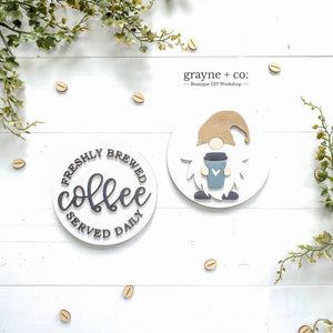 
                
                    Load image into Gallery viewer, Grayne &amp;amp; Co. Kits COFFEE THEMED Interchangeable Shiplap Signs for DIY Kit
                
            