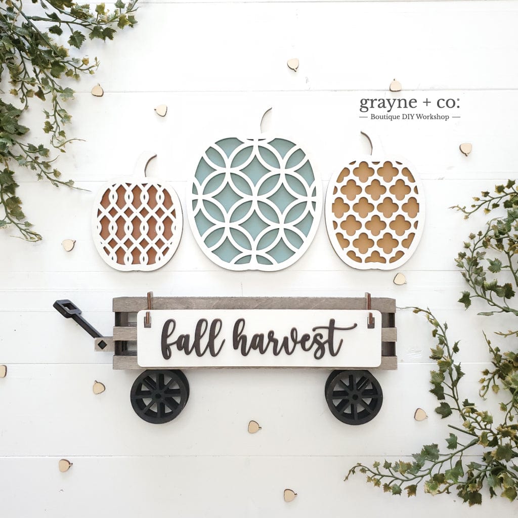 Grayne & Co. Kits FALL HARVEST Interchangeable Wagon DIY Kit