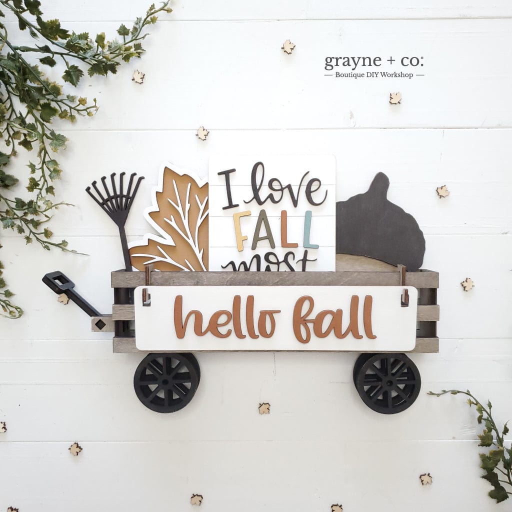 Grayne & Co. Kits HELLO FALL Interchangeable Wagon DIY Kit