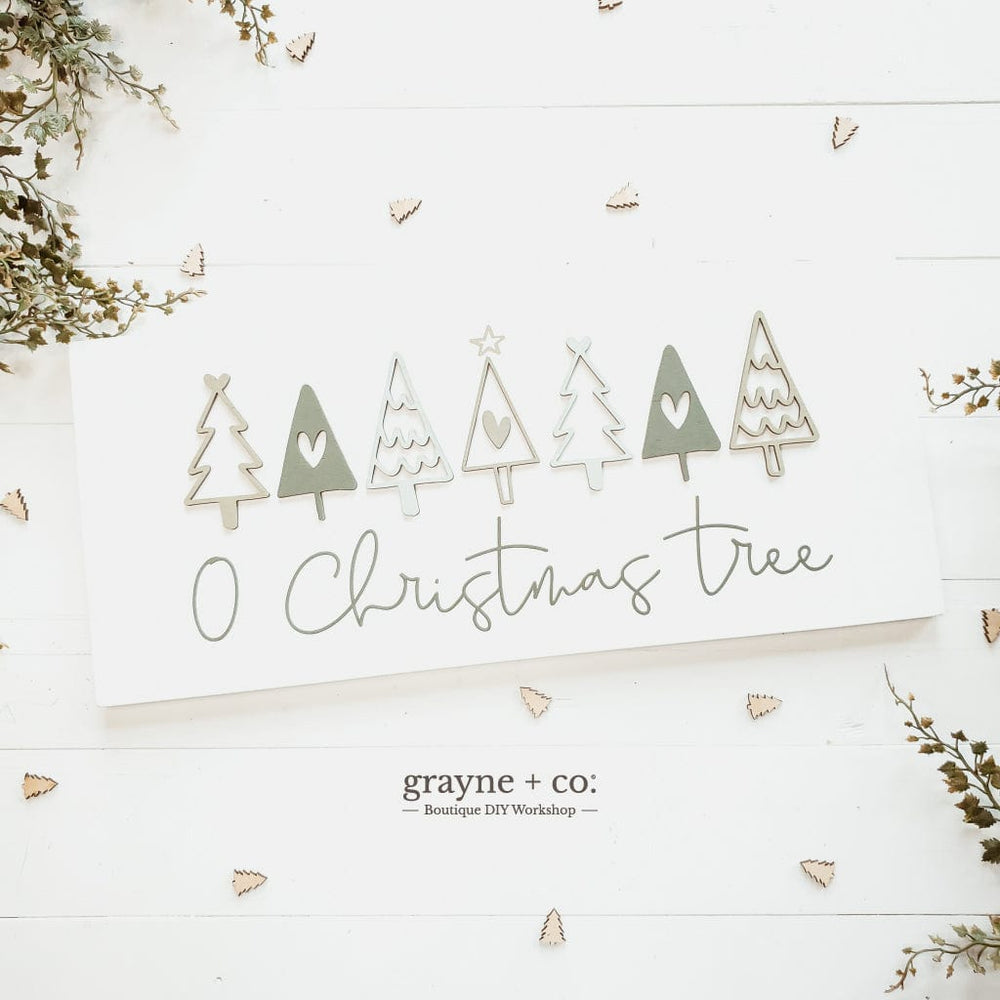 
                
                    Load image into Gallery viewer, Grayne &amp;amp; Co. Kits O Christmas Tree Sign DIY Kit
                
            