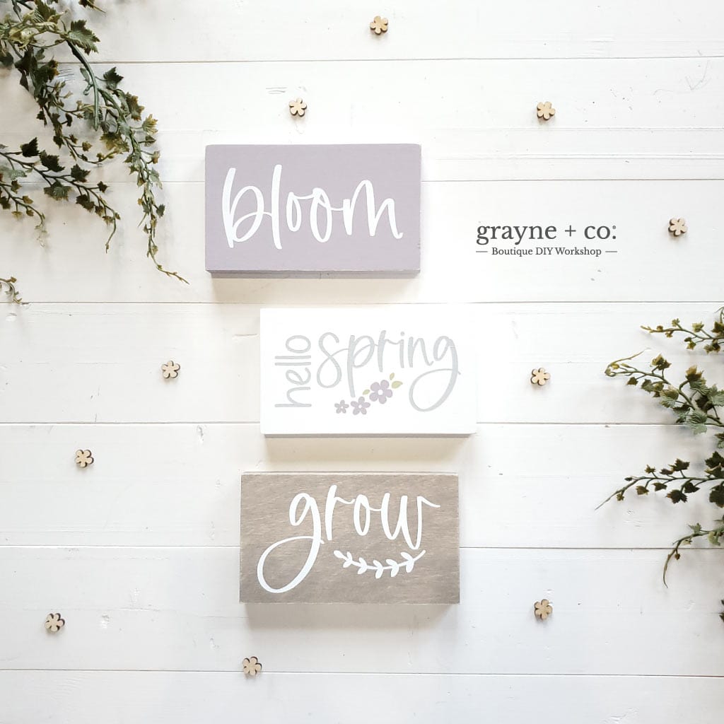 Grayne & Co. Kits SPRING Half Mini Sign DIY Kit