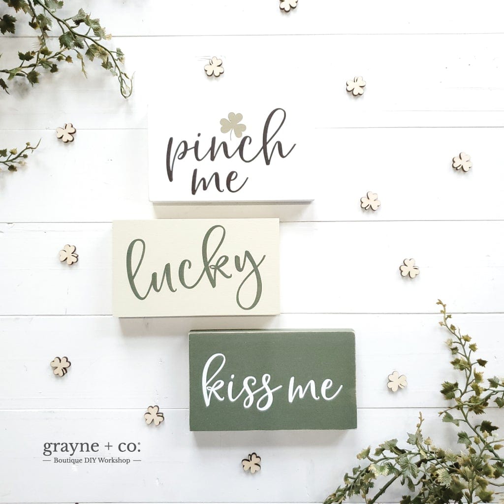 Grayne & Co. Kits ST. PATRICK's DAY Half Mini Sign DIY Kit