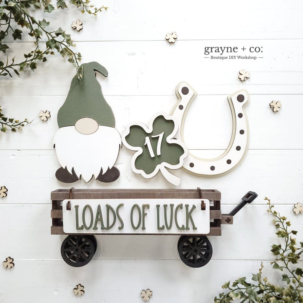 
                
                    Load image into Gallery viewer, Grayne &amp;amp; Co. Kits ST. PATRICK&amp;#39;S DAY Interchangeable Wagon DIY Kit
                
            