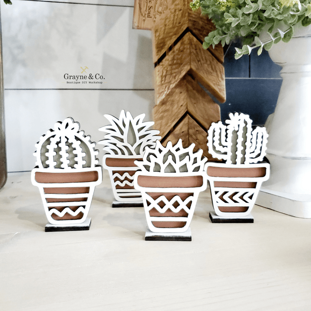 Grayne & Co. Kits Succulent Pot Set(Laser Cut)