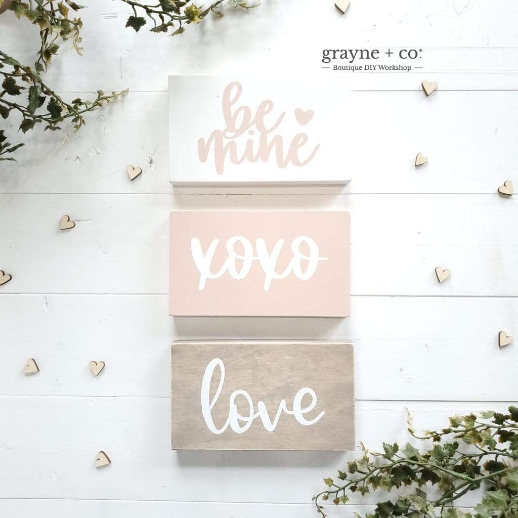 Grayne & Co. Kits VALENTINE'S DAY Half Mini Sign DIY Kit