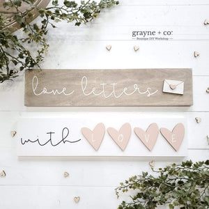 
                
                    Load image into Gallery viewer, Grayne &amp;amp; Co. Kits VALENTINE&amp;quot;S Mini Signs DIY Kit
                
            