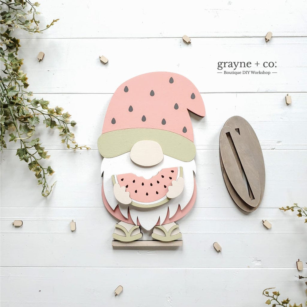 
                
                    Load image into Gallery viewer, Grayne &amp;amp; Co. Kits WATERMELON GNOME DIY Kit
                
            