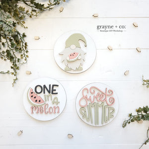 
                
                    Load image into Gallery viewer, Grayne &amp;amp; Co. Kits WATERMELON THEMED Interchangeable Shiplap Signs for DIY Kit
                
            