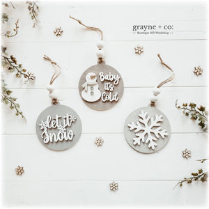 Grayne & Co. Kits Winter Ornaments/Tags DIY Kit