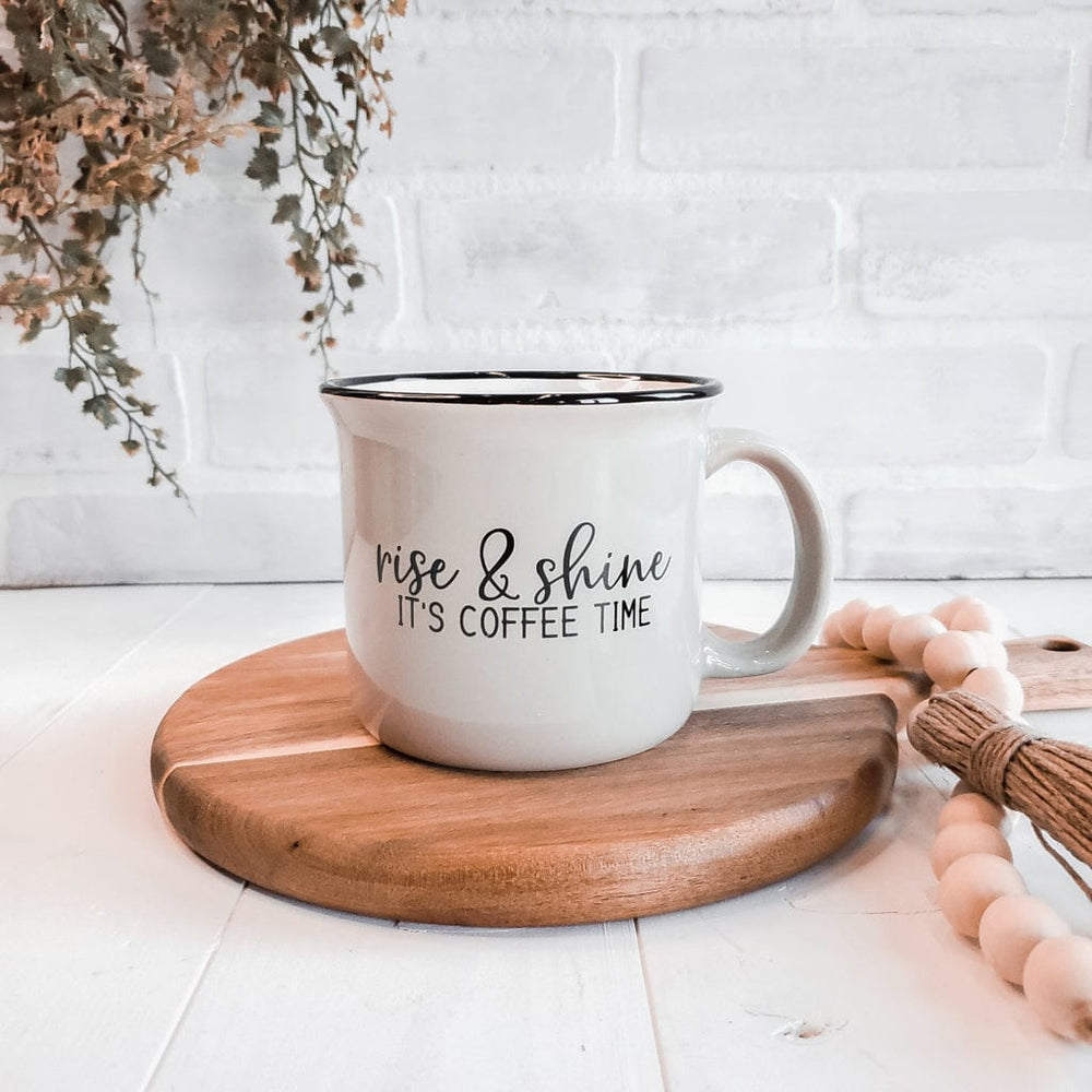 grayne + co. Rise + Shine, It's Coffee Time Campfire Coffee Mug