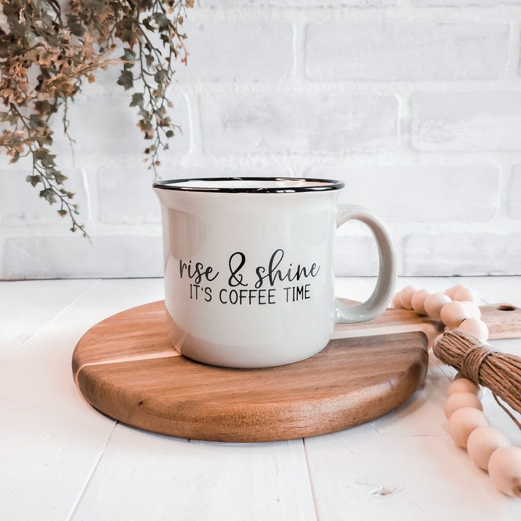 grayne + co. Rise + Shine, It's Coffee Time Campfire Coffee Mug