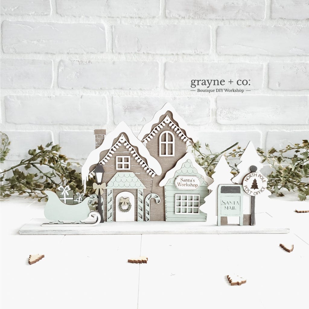 grayne + co. Santa's Village DIY Kit