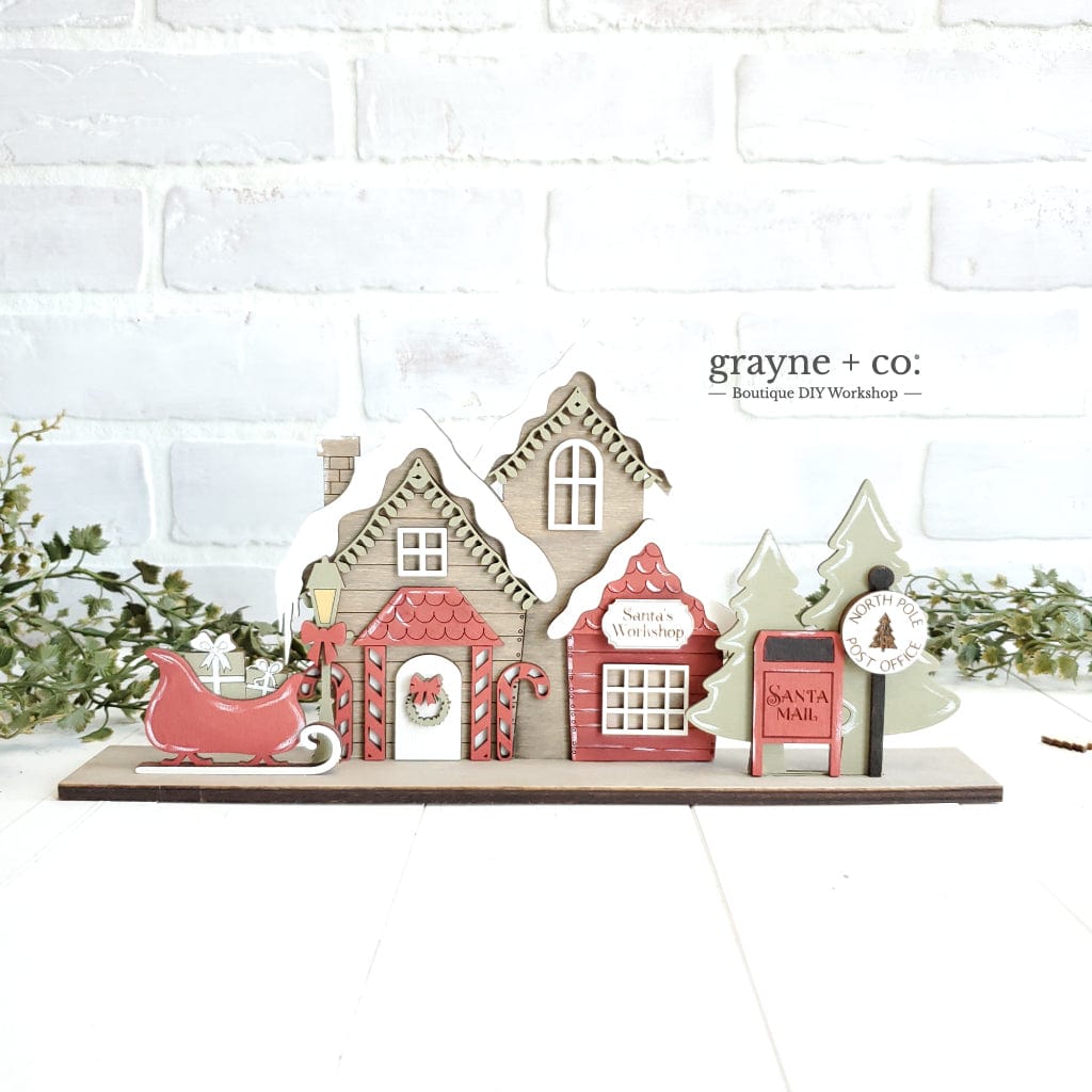 grayne + co. Santa's Village DIY Kit