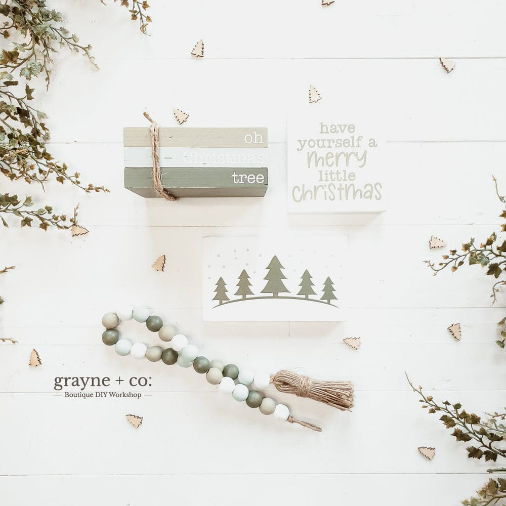 
                
                    Load image into Gallery viewer, Grayne &amp;amp; Co. Tiered Tray Kits Christmas Tiered Tray DIY Kit
                
            