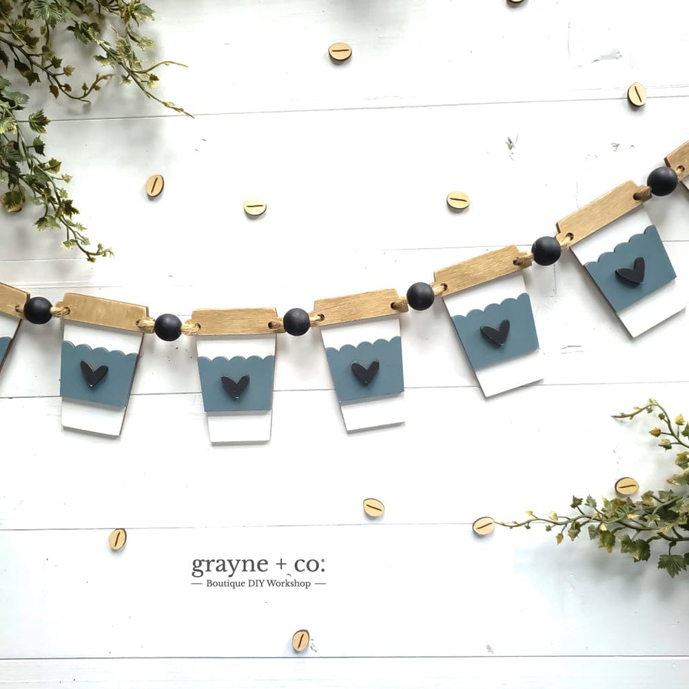 Grayne & Co. Tiered Tray Kits Coffee Banner Kit