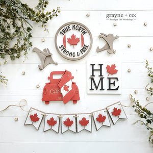 
                
                    Load image into Gallery viewer, Grayne &amp;amp; Co. Tiered Tray Kits Laser Cut CANADA DAY Tiered Tray Kit
                
            
