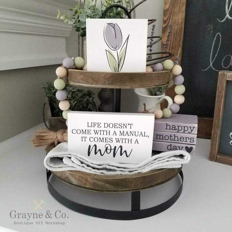 
                
                    Load image into Gallery viewer, Grayne &amp;amp; Co. Tiered Tray Kits Mothers Day Tiered Tray Kit
                
            