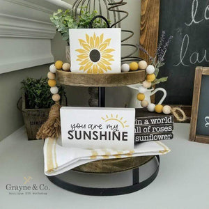 Grayne & Co. Tiered Tray Kits Sunflower Tiered Tray Kit